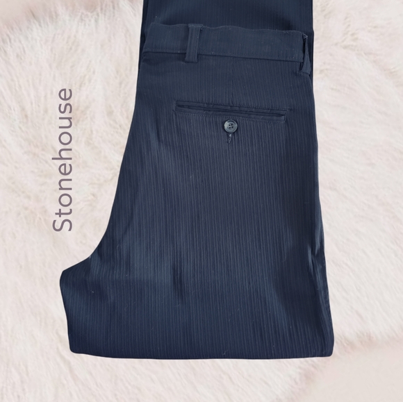 STONEHOUSE• WOMENS STRIPED PANT• HI RISE/CLASSIC LEG 9/10 - Picture 3 of 16